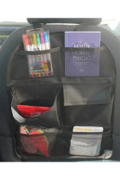 Araba Oto Araç Içi Koltuk Arkası Bagaj Düzenleyici Organizer Çanta 6 Cepli Eşya Düzenleyici - 1