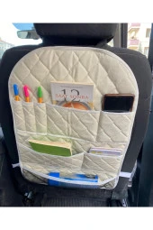 Makam Aracı Koltuk Arkası Cepli Organizer Oto Eşya Düzenleyici Çanta Telefon Tablet Tutucu Organizer - 1