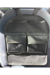 Araba Oto Araç Içi Koltuk Arkası Bagaj Düzenleyici Organizer Çanta 6 Cepli Eşya Düzenleyici - 2