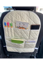 Makam Aracı Koltuk Arkası Cepli Organizer Oto Eşya Düzenleyici Çanta Telefon Tablet Tutucu Organizer - 3