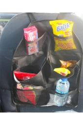 Araba Oto Araç Içi Koltuk Arkası Bagaj Düzenleyici Organizer Çanta 6 Cepli Eşya Düzenleyici - 4