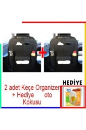 Araç Koltuk Arkası Eşya Düzenleyici Keçe Organizer Çanta 2 Adet - 1