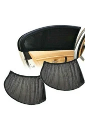 2 Adet Araba Pencere Güneşlik Çorap Örtüsü Güneş Engelleyici Bebek Koruma Örtüsü Güneşlik Perde - 1