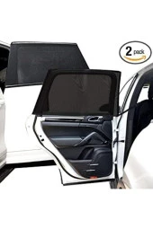 2 Adet Araba Oto Yan Cam Güneşlik Örtü Perde Kılıf Güneşliği Araba Araç Arka Yan Cam Için Güneşlik - 2