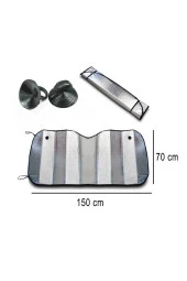 Her Araca Uyumlu Oto Araç Araba Ön Cam Güneşliği Güneş Koruyucu Perde 130x60 Cm - 2