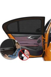 Araç Oto Güneşlik Perde Araba Yan Cam Perdesi Güneş Önleyici Araç Içi Güneşliği - 1