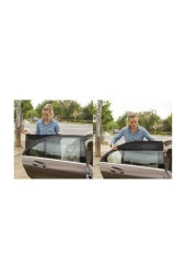 2 Adet Arka Yan Cam Oto Güneşlik Perde Çocuklar Için Araç Perdesi - 4