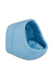 Evcil Hayvan Kedi Köpek Evi Yatağı Minderi Iç Mekan Kulübe-mavi - 2