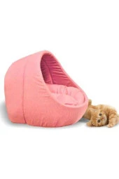 Evcil Hayvan Kedi Köpek Evi Yatağı Minderi Iç Mekan Kulübe-pembe - 1