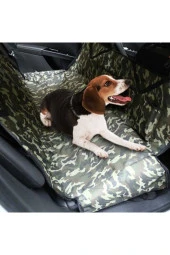 Sıvı Geçirmez Kamuflaj Desenli Araç Içi Koltuk Kedi Köpek Örtüsü - 1