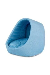 Evcil Hayvan Kedi Köpek Evi Yatağı Minderi Iç Mekan Kulübe-mavi - 4