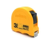 Şerit Metal Bükülebilir Metre 3 m x 16 mm Sarı Renk Düğmeli Ölçüm Ölçme Plastik Kasalı thumbnail 2
