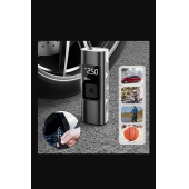 QASUL Dijital Ekran Hava Pompası Şarj Edilebilir Hava Pompası Lastik Şişirme Akülü Taşınabilir Kompresör - 3