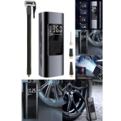 QASUL Dijital Ekran Hava Pompası Şarj Edilebilir Hava Pompası Lastik Şişirme Akülü Taşınabilir Kompresör - 5