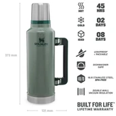 Stanley  2QT CLASSIC Termos BTL H.GREEN -EU thumbnail 4