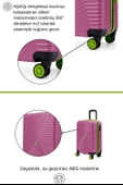 Büyük Boy Valiz 4x2 Teker Pembe 1169 thumbnail 3