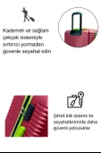 Büyük Boy Valiz 4x2 Teker Bordo 1169 thumbnail 4