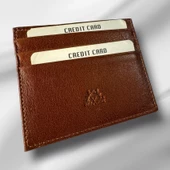 Erkek %100 Deri Kartlık Cuzdan Kahverengi - 1