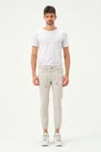 Erkek Lastikli Sknny Fit Kot Pantolon  Taş - 12