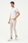Erkek Lastikli Sknny Fit Kot Pantolon  Taş - 2