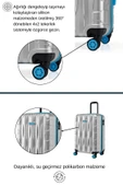 Kabin Boy Valiz 4x2 Teker Gri 1167 thumbnail 3