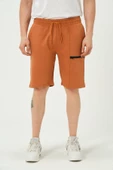 Erkek Fermuar Detaylı Şort Taba thumbnail 1