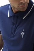 Erkek Polo Yaka Regular Fit T-Shirt İndigo - 2