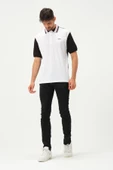 Erkek Çift Renk Polo Yaka T-Shirt Siyah - 11
