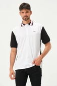 Erkek Çift Renk Polo Yaka T-Shirt Siyah - 10