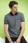 Erkek Regular Kalıp Polo Yaka T-Shirt  Demir - 1