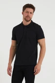 Erkek Regular Fit Polo Yaka 3lü T-shirt Beyaz-Gri-Siyah - 4