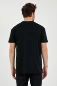 Erkek Oversize Cep detaylı T-shirt  Siyah - 5