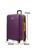 Büyük Boy Valiz 4x2 Teker Mor 1168 thumbnail 2