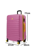 Büyük Boy Valiz 4x2 Teker Pembe 1168 - 2