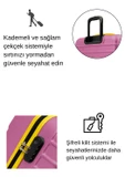 Büyük Boy Valiz 4x2 Teker Pembe 1168 - 4