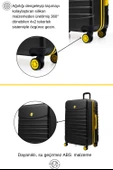 Büyük Boy Valiz 4x2 Teker Siyah 1168 thumbnail 3