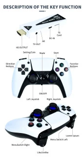 BYOZTEK GT68 Game TV Stick Android TV Stick 4K ULTRA HD 10000+ Games Retro  2.4G Wireles Android 7.1 - 6