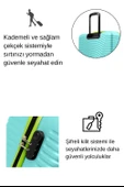 2'li Valiz Seti Büyük Boy - Kabin Boy Su Yeşili 1169 thumbnail 3