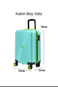 Kabin Boy Valiz 4x2 Teker Su Yeşili 1169 thumbnail 4