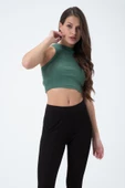 Kadın Kaşkorse Crop Atlet   Yeşil - 1