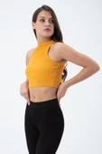 Kadın Kaşkorse Crop Atlet  Sarı - 4