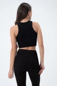 Kadın Kaşkorse Crop Atlet  Siyah - 5