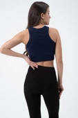 Kadın Kaşkorse Crop Atlet   İndigo - 4
