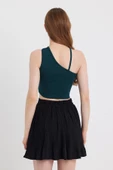 Kadın Askılı Crop Kaşkorse  Zümrüt Yeşili - 3