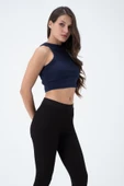 Kadın Kaşkorse Crop Atlet   İndigo - 2