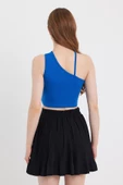 Kadın Askılı Crop Kaşkorse   Saks - 4