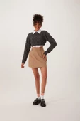 Kadın Triko Sweatshirt Antrasit - 2