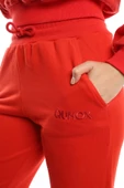 Kadın Quhox Nakışlı Eşofman Altı Kırmızı - 4
