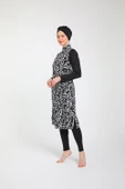 Chelly Kadın Likralı Fermuarlı Tam Kapalı Tesettür Mayo T 3860 - T 3865 - 4