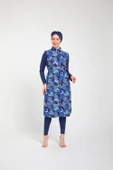 Chelly Kadın Likralı Fermuarlı Tam Kapalı Tesettür Mayo T 3860 - T 3865 - 7